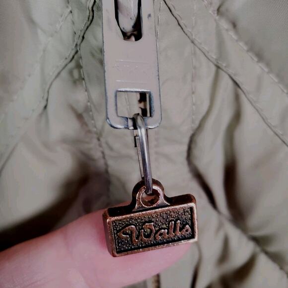 Vtg 80s Walls Blizzard Pruf Down Insulated Beige Puffer Coat Jacket Sz Small Men - Picture 4 of 12